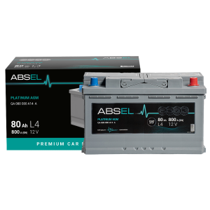 ABSEL PLATINUM AGM BATTERY 12V 80AH 800A (315*175*190) 0  (R+)