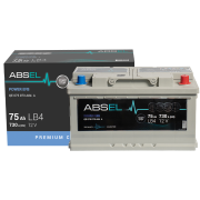 ABSEL POWER EFB BATTERY 12V 75AH 730A  (315*175*175) 0  (R+)