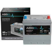 ABSEL SELECTION EVO BATTERY 12V 60AH 520A (229*175*223) 0  (R+)