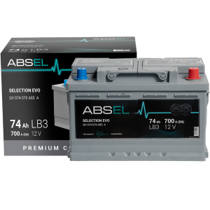 ABSEL SELECTION EVO BATTERY 12V 74AH 700A (278*175*175) 0  (R+)