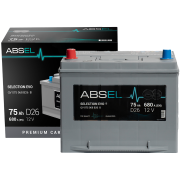 ABSEL SELECTION EVO BATTERY 12V 75AH 680A (260*172*221) 1  (L+)
