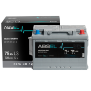ABSEL SELECTION EVO BATTERY 12V 75AH 720A (278*175*190) 0  (R+)