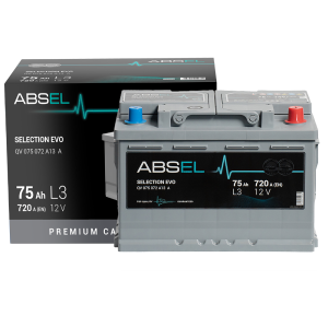 ABSEL SELECTION EVO BATTERY 12V 75AH 720A (278*175*190) 0  (R+)