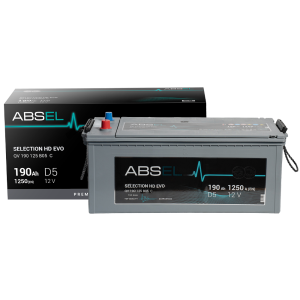 ABSEL SELECTION HD EVO BATTERY 12V 190AH 1250A (510*222*220) 4  (R+)