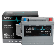 ABSEL SELECTION BATTERY 12V 60AH 510A (242*175*190) 0  (R+)